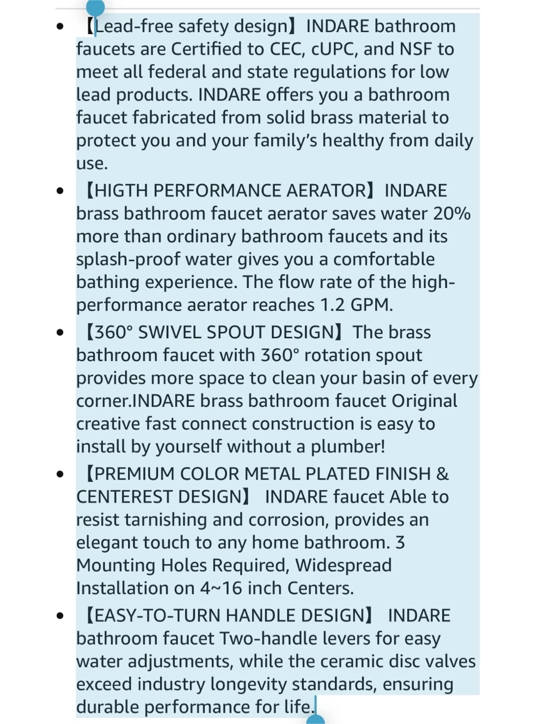 Matte Black Widespread Bathroom Faucet - photo 2