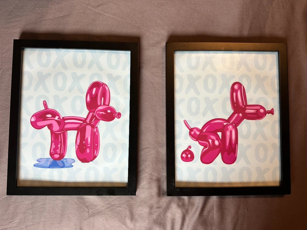 2 Balloon Dog Pop ArtFramed Prints