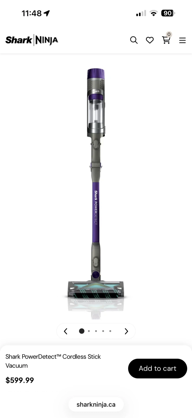 NEW Shark PowerDetect Cordless Stick Vacuum IP1251C