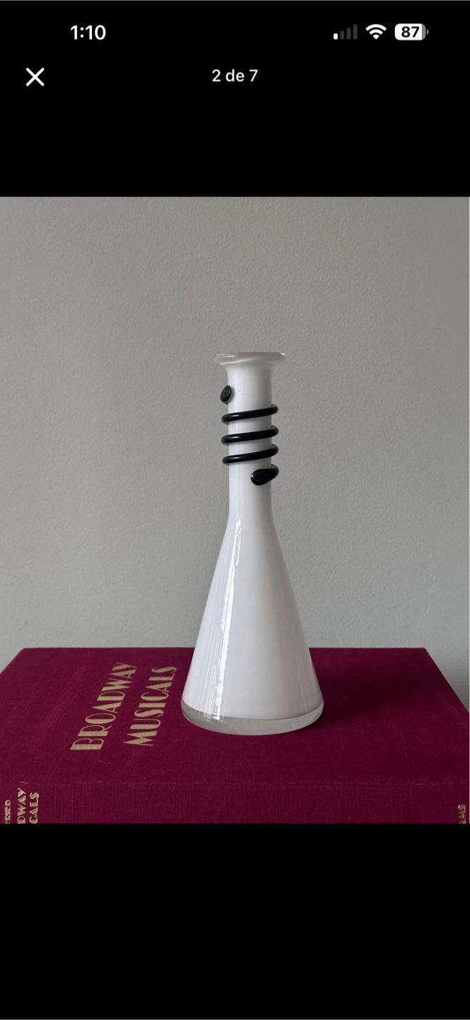 Vintage Polish Art Glass Vase by Jerzy Słuczan-Orkusz – 1980s - photo 2