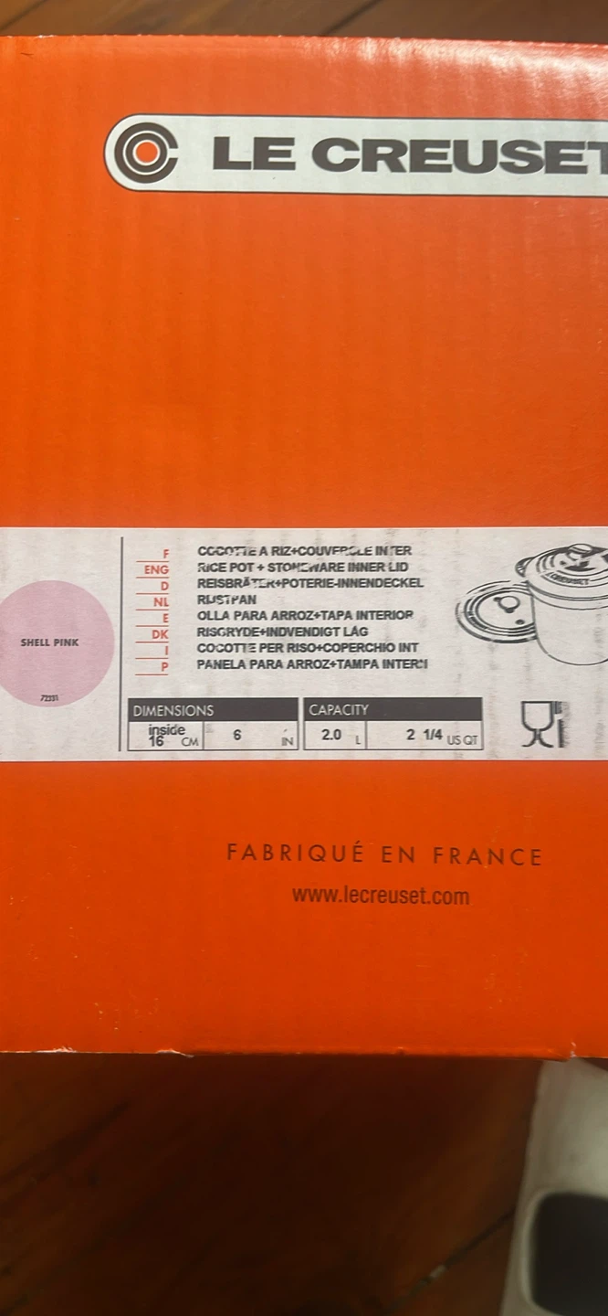 Le Creuset Rice Pot Shell Pink - photo 3