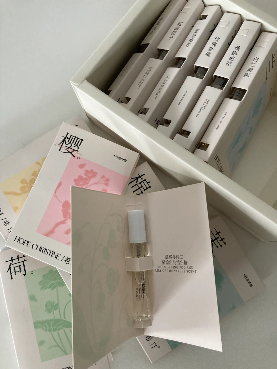 Floral perfume discovery set