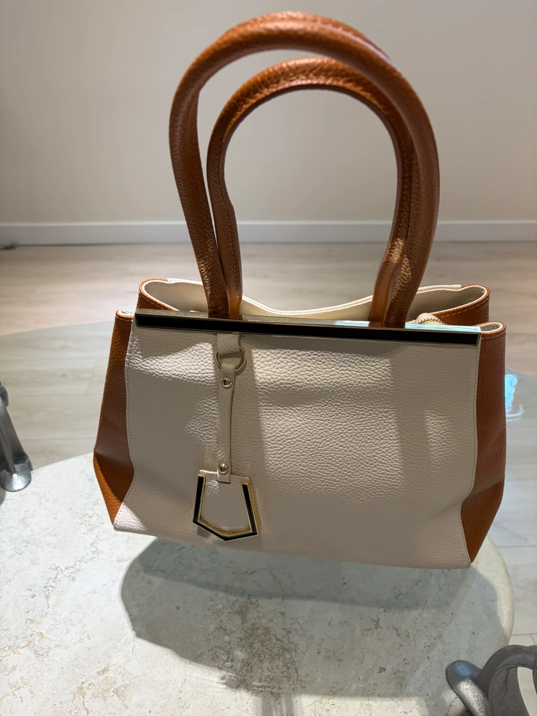 Two-Tone  Handbag