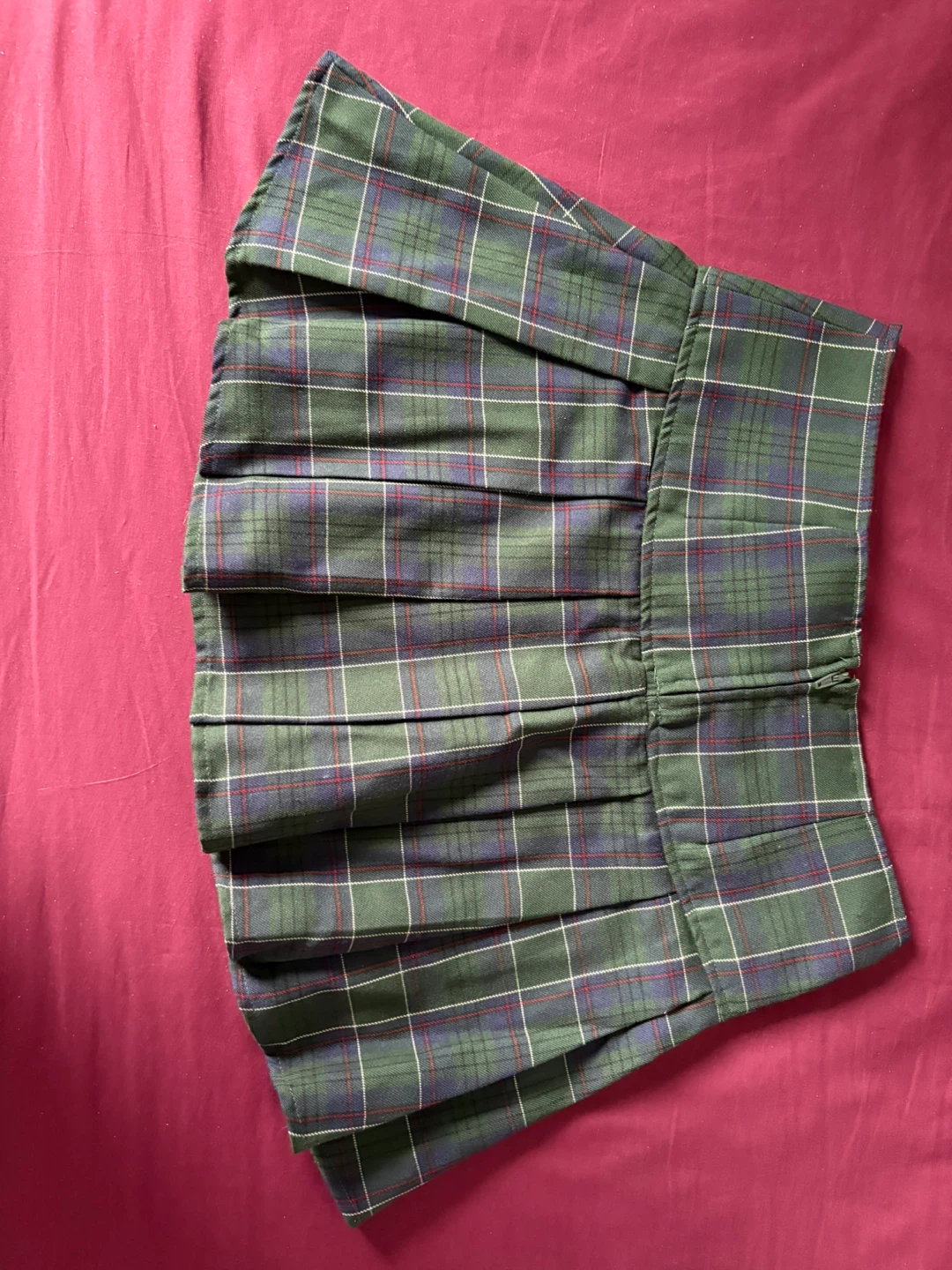 Green Plaid Laced Mini Skirt. From HOT TOPIC - photo 2