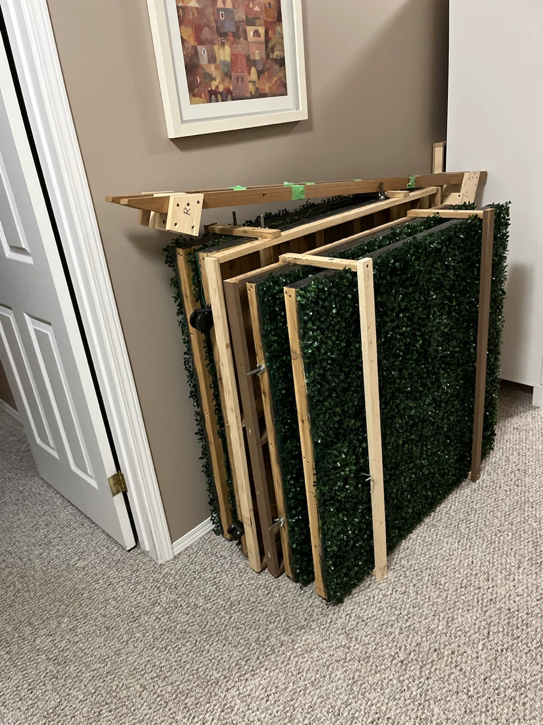 Faux plant wall
