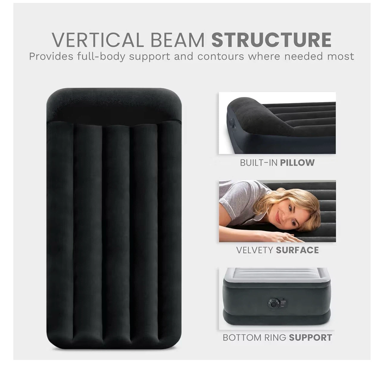 Intex Dura-Beam Plus Twin Air Mattress - photo 3