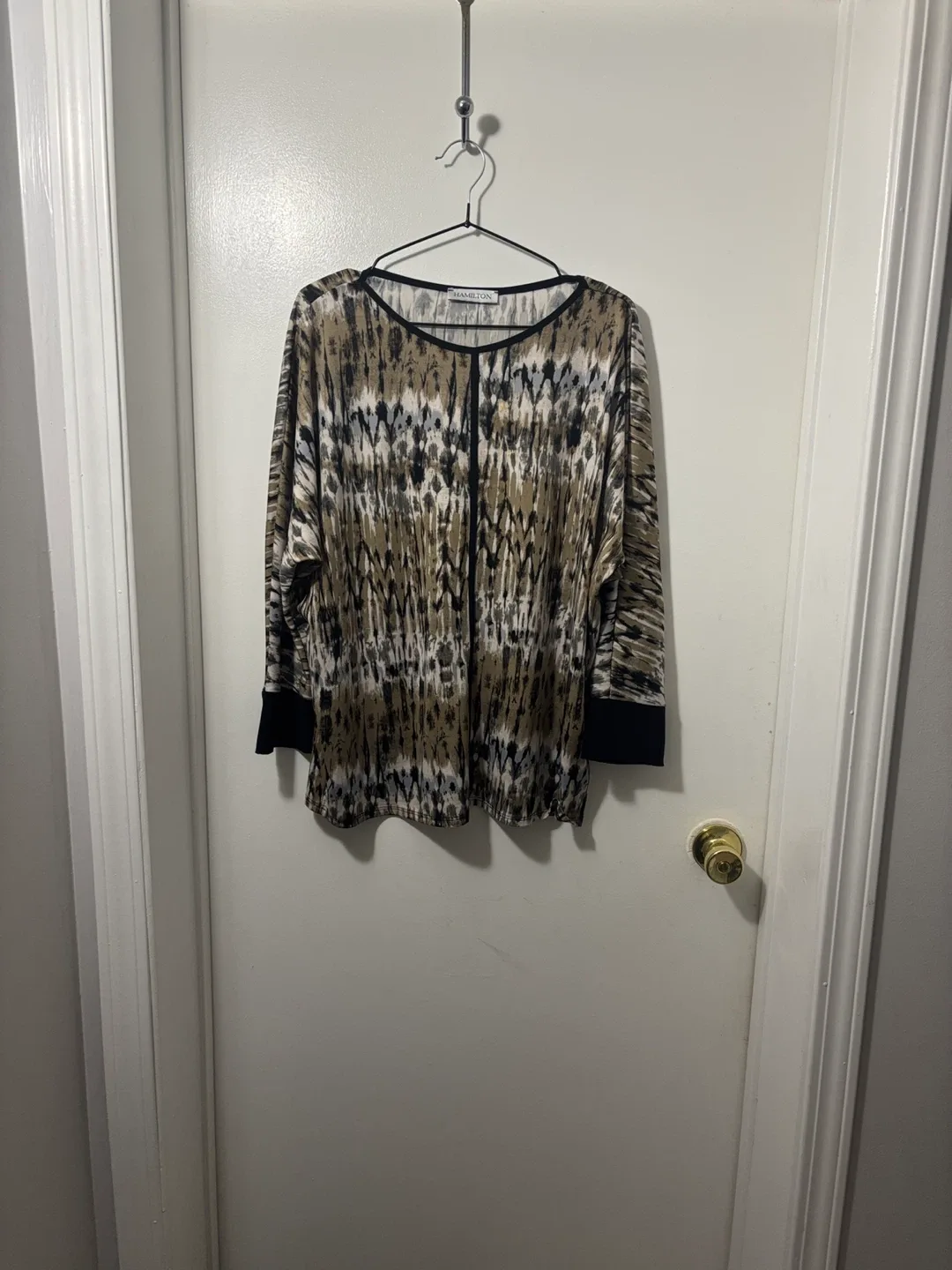 Hamilton Patterned Long-Sleeve Shirt - XL