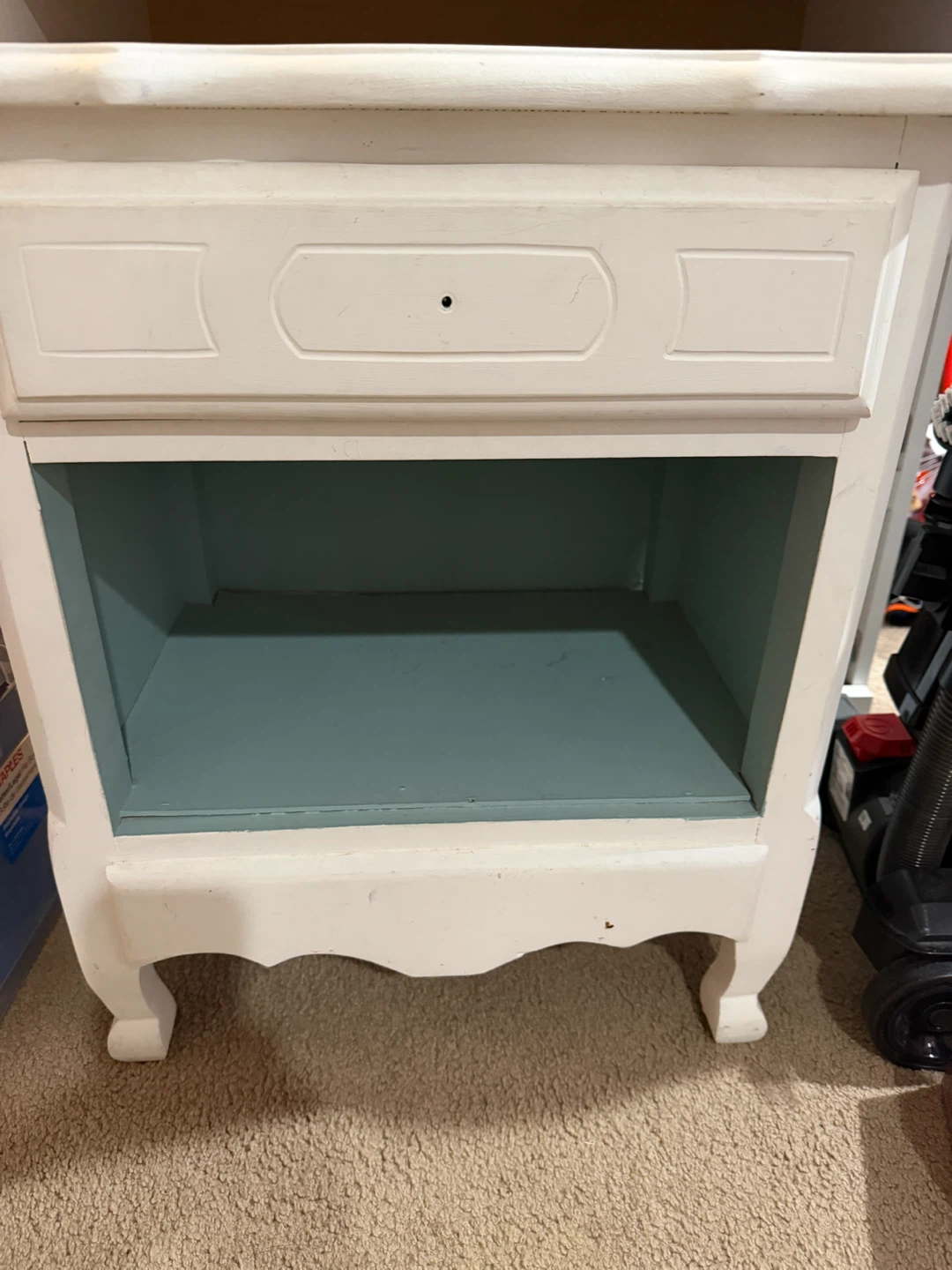 White bedside table - photo 2
