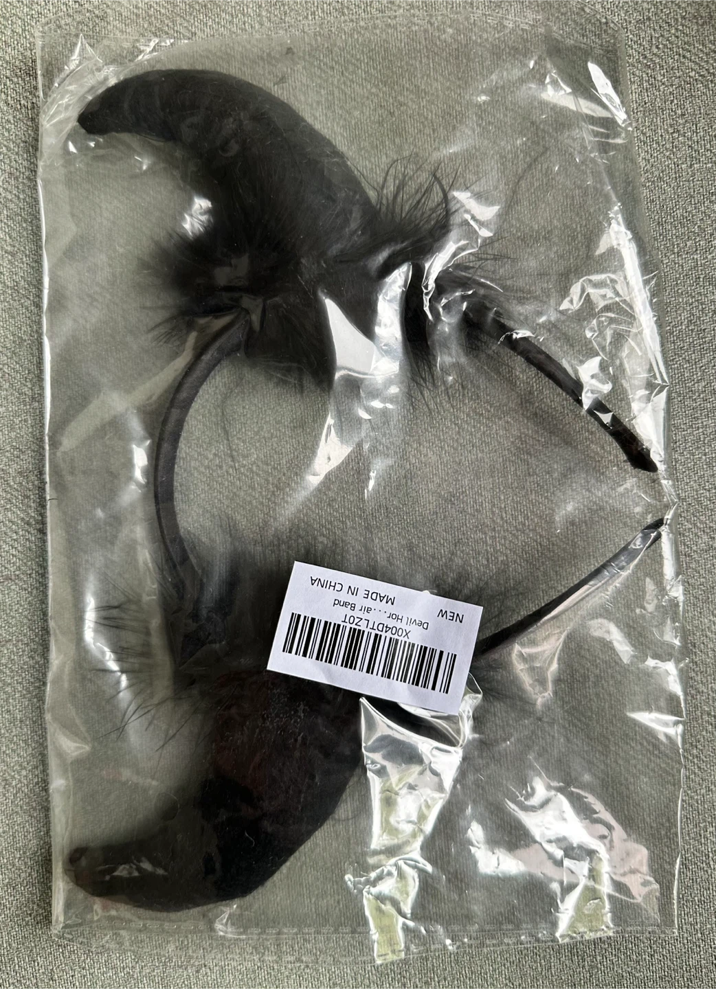 Black Devil Horn Headband