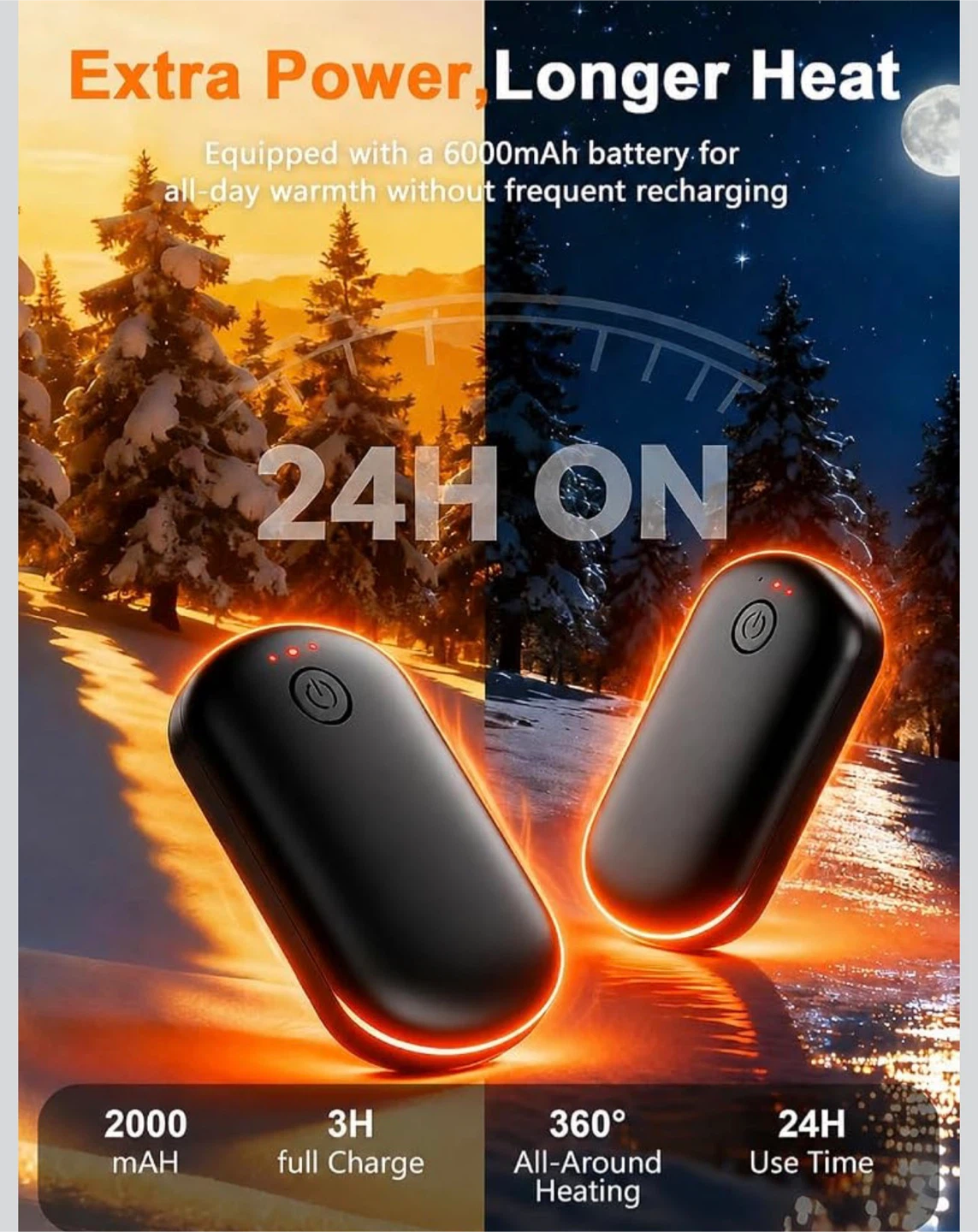 2-in-1 Magnetic Rechargeable Hand Warmers - photo 5