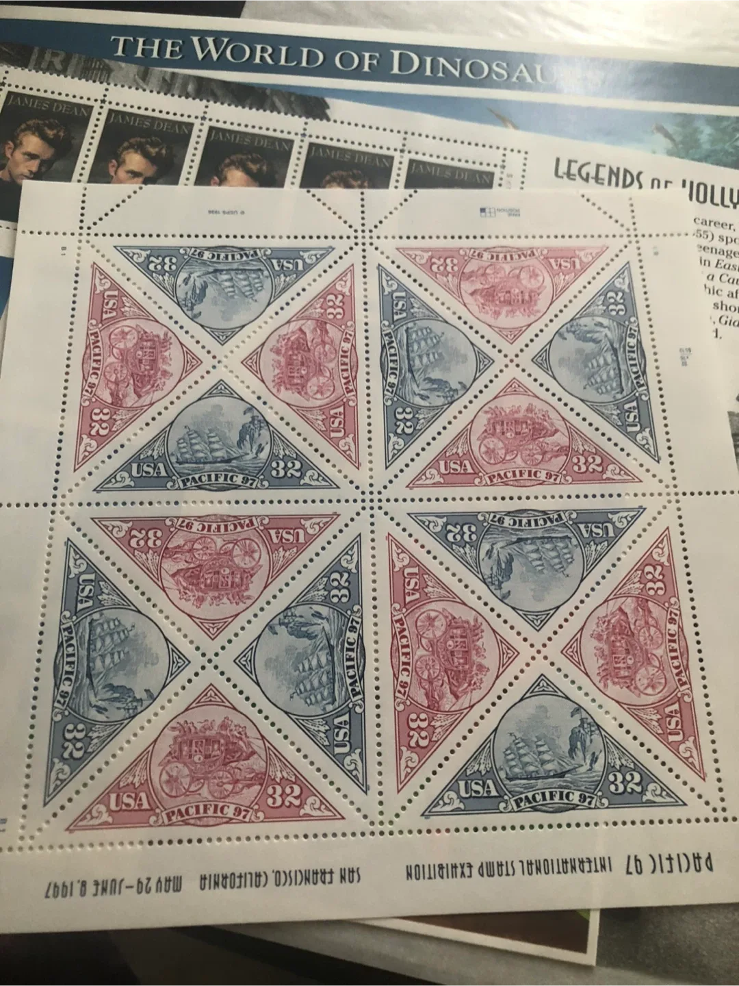 Collection of Vintage Commemorative Stamp Sheets - photo 4