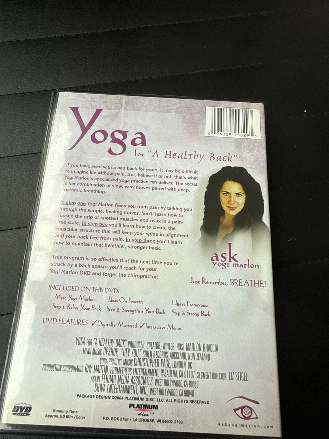 Yoga for A Healthy Back DVD - photo 2