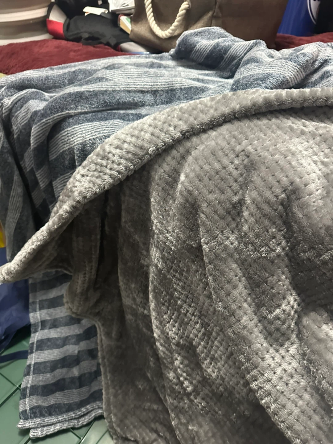 Two Soft Textured Throws