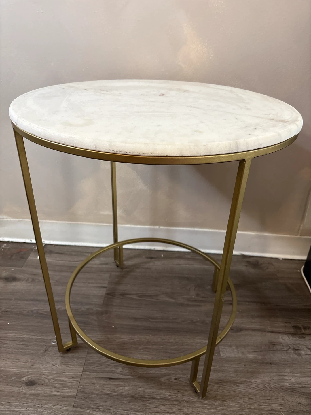 Round Marble Top Side Table - photo 4