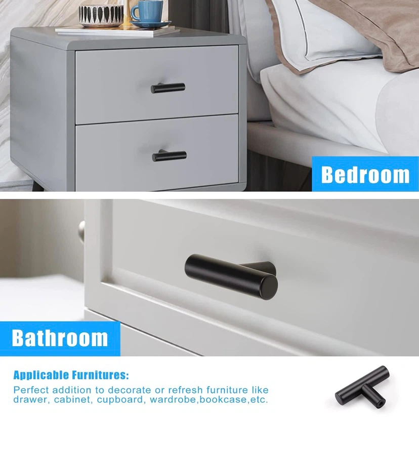 Knobwell T-Shape Single Hole 2 inch Cabinet Knobs 17pc - photo 3
