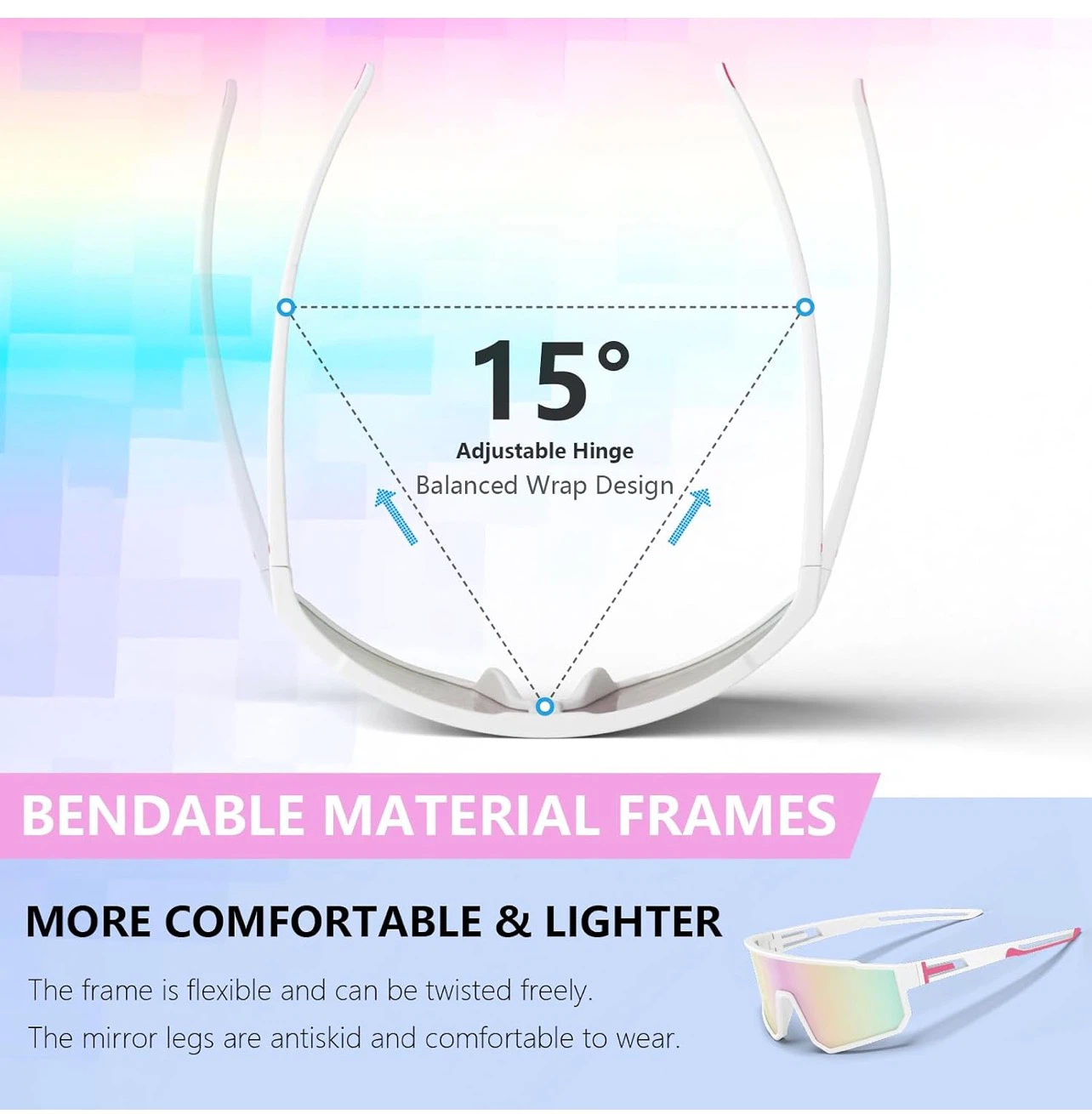 Sporty Polarized Sunglasses with UV400 Protection - photo 3