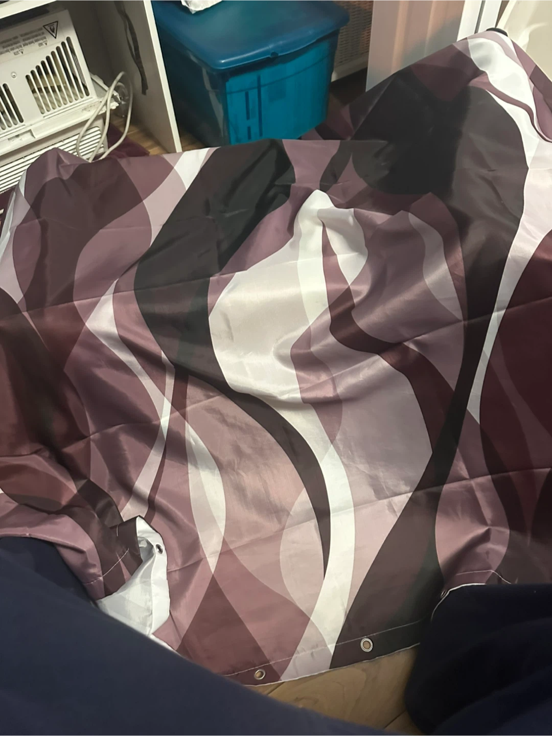 Set of two shower curtains