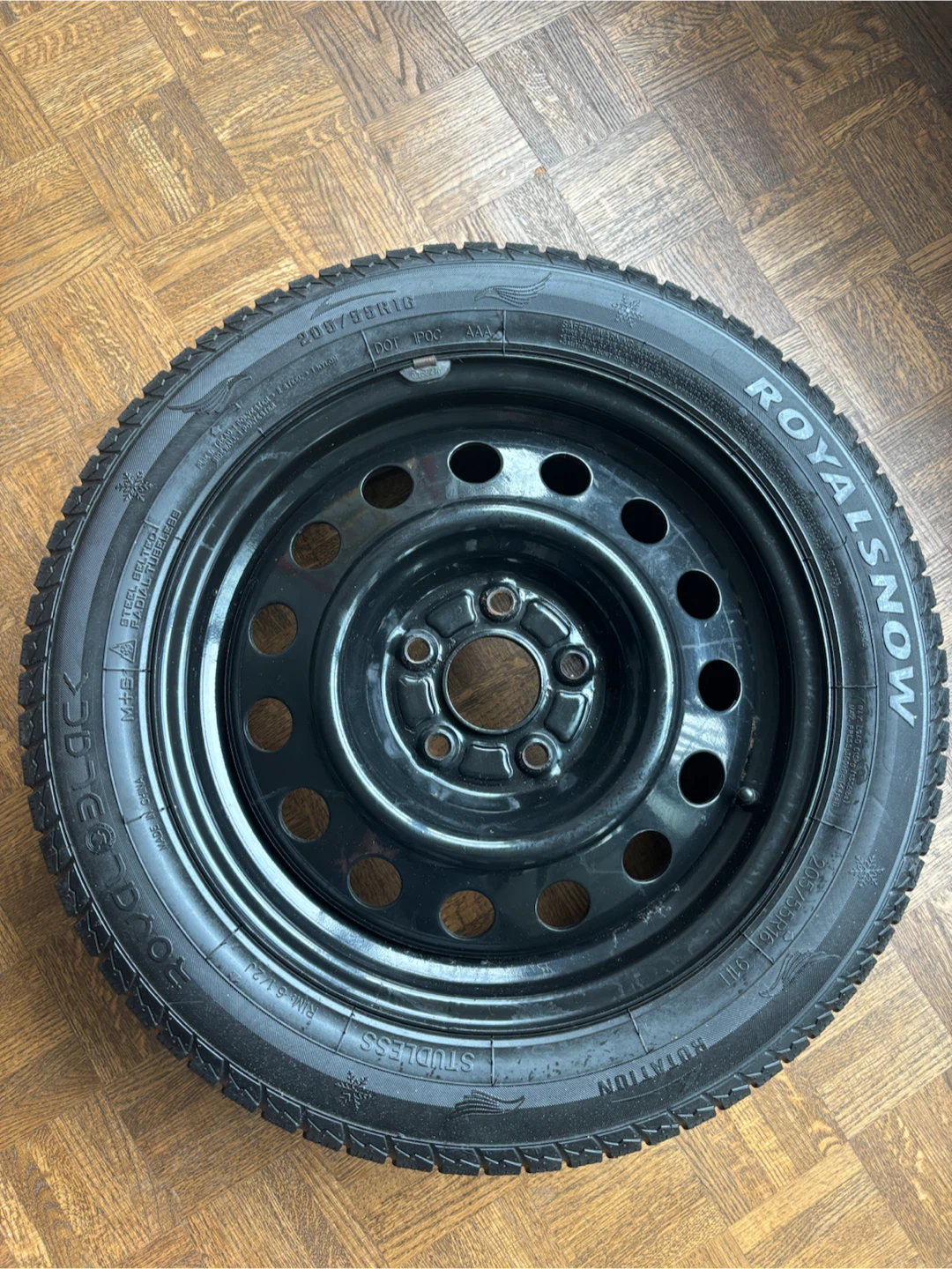 Goodride Royalsnow 205/55R16 Winter Tire on Steel Rim