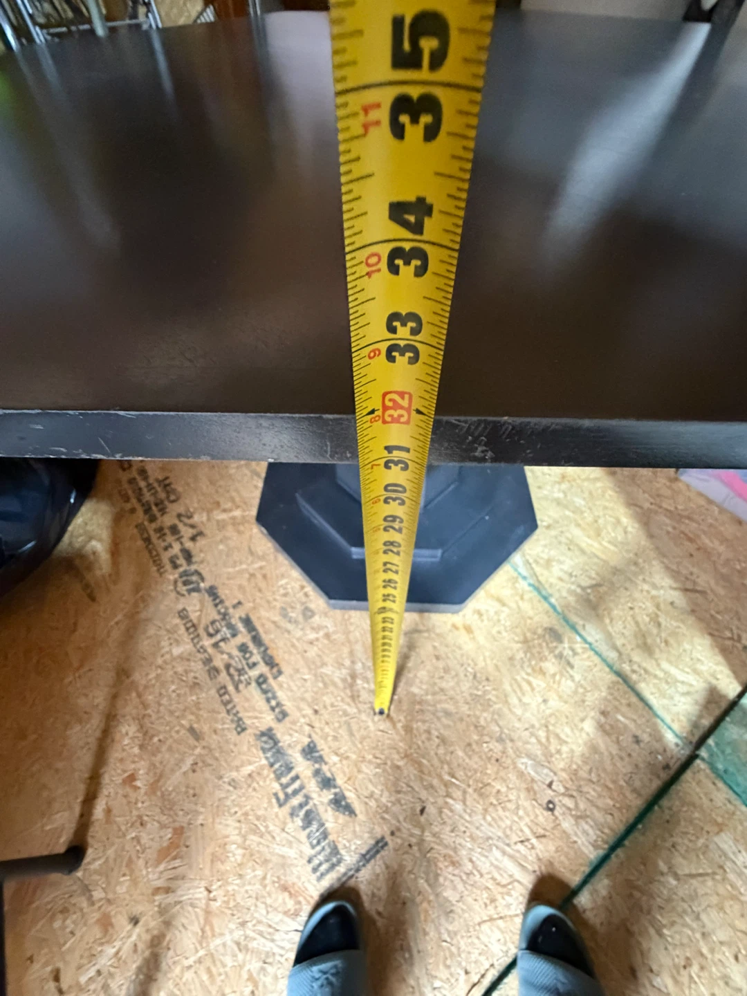 Black Octagonal Pedestal Table - photo 5
