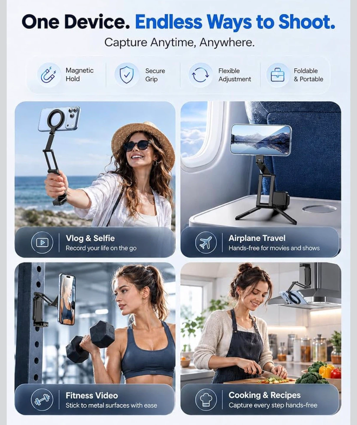 Magnetic Foldable Phone Mount - photo 2