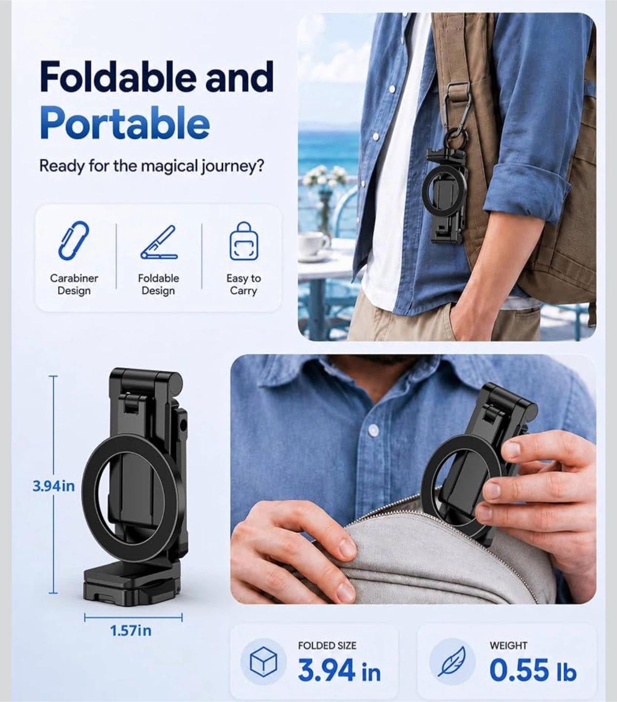 Magnetic Foldable Phone Mount - photo 5