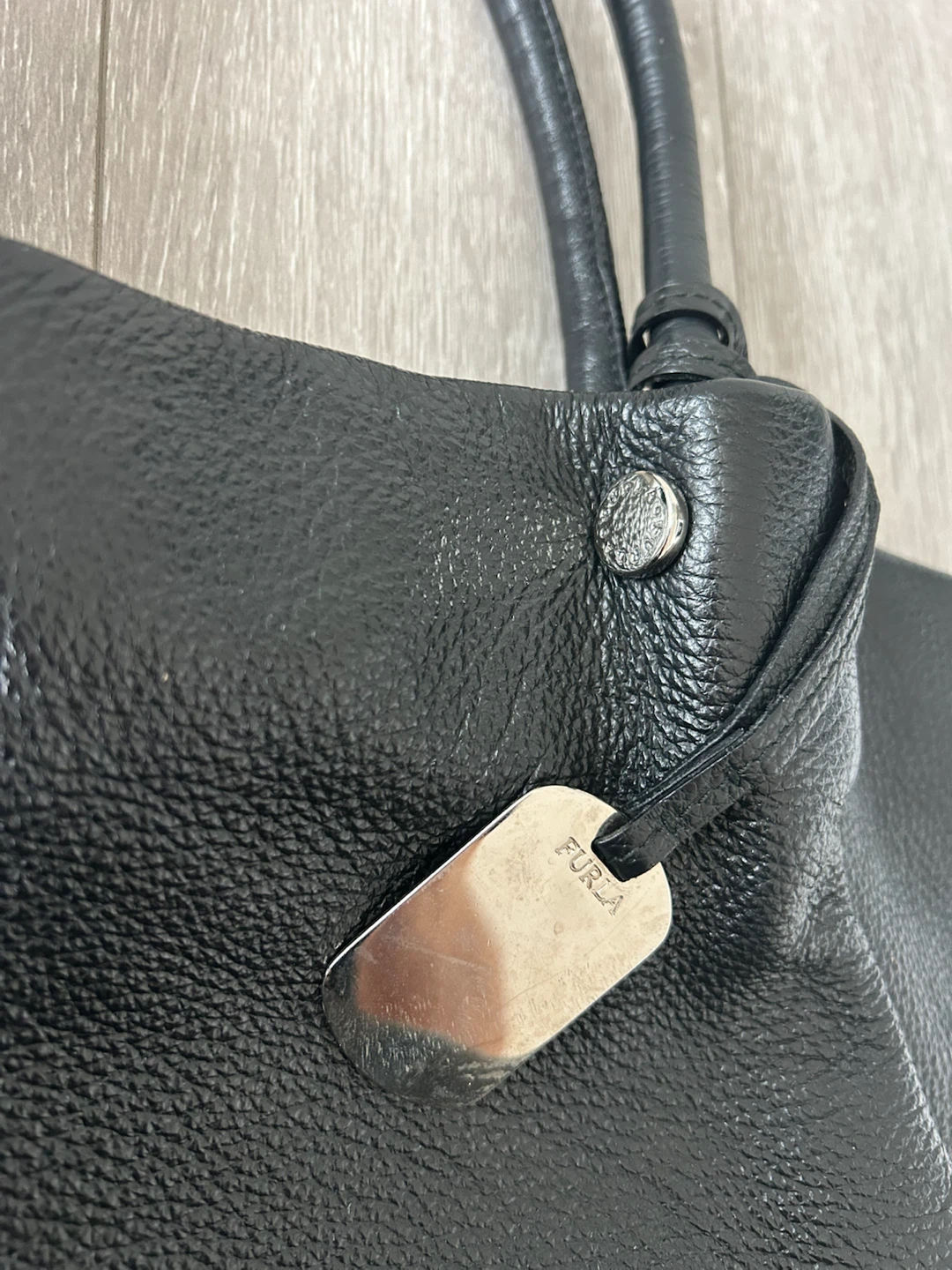 Furla Black Leather Tote Bag - photo 2