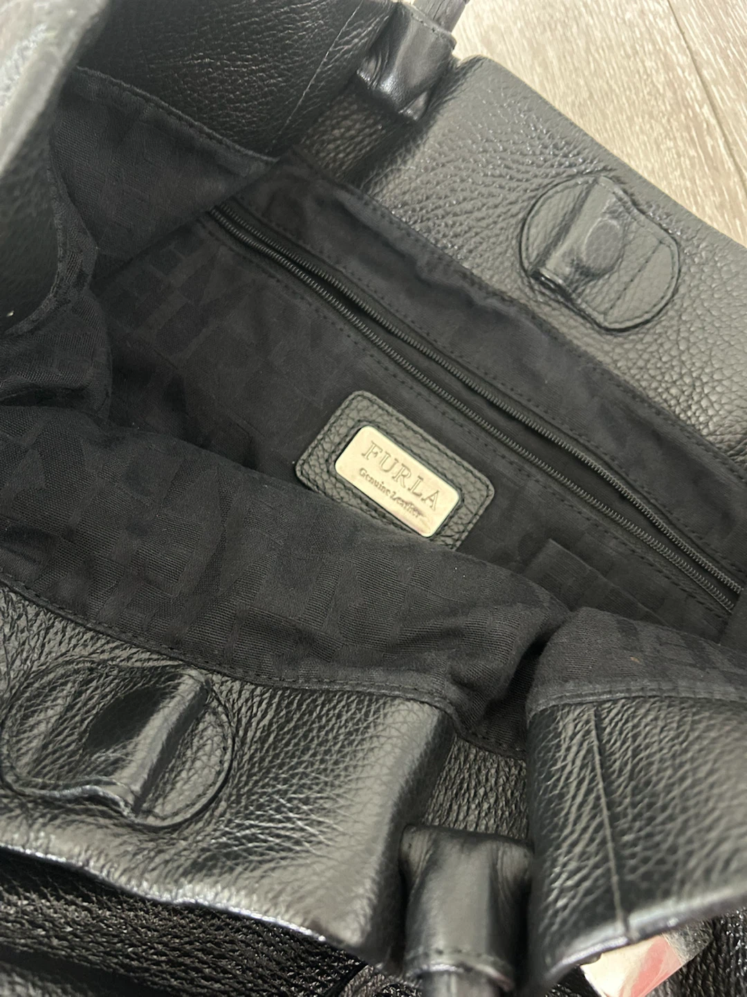 Furla Black Leather Tote Bag - photo 5
