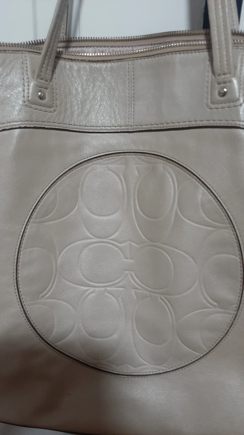 Coach Beige Leather Tote Bag - photo 3