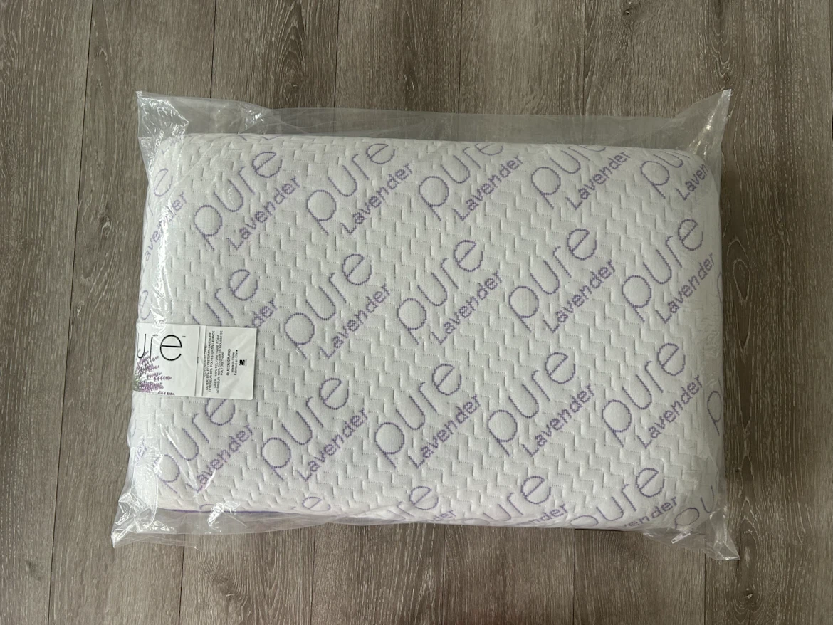 Pure Lavender Memory Foam Pillow Queen