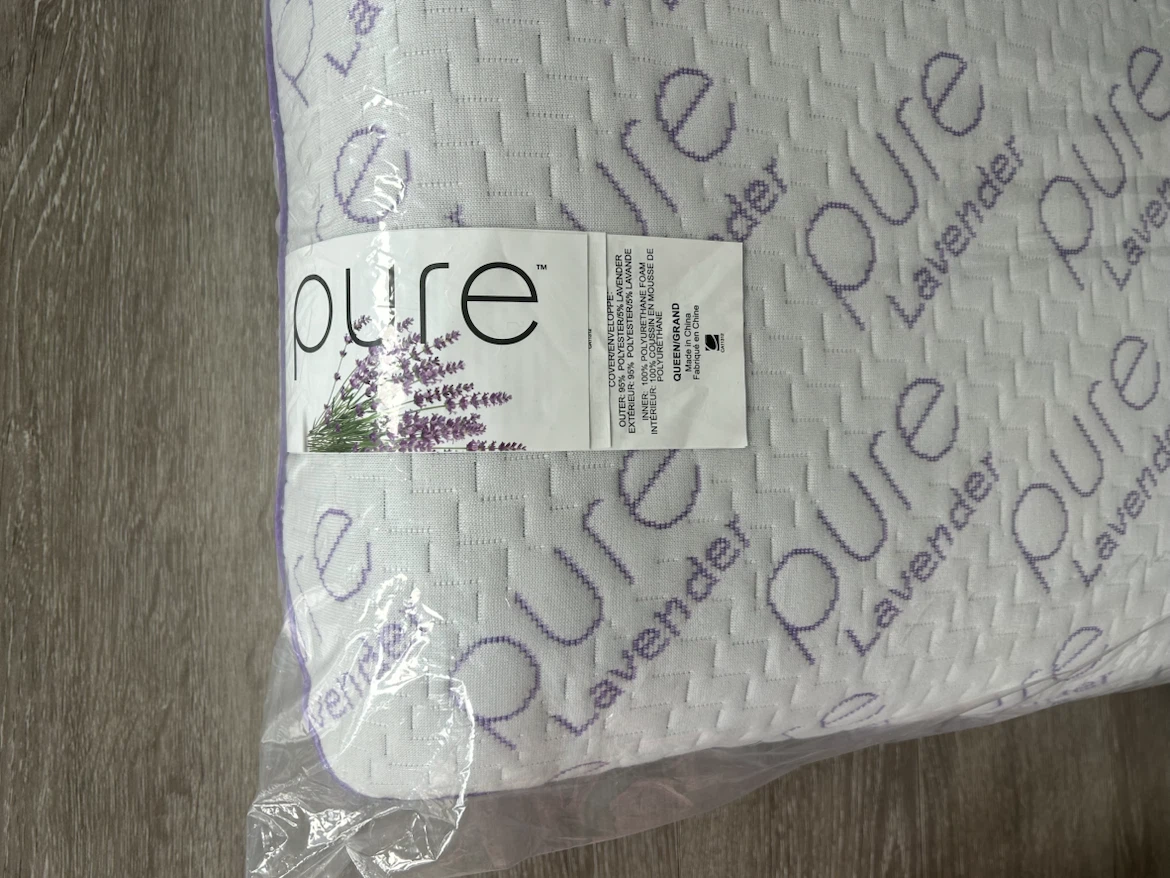 Pure Lavender Memory Foam Pillow Queen - photo 2