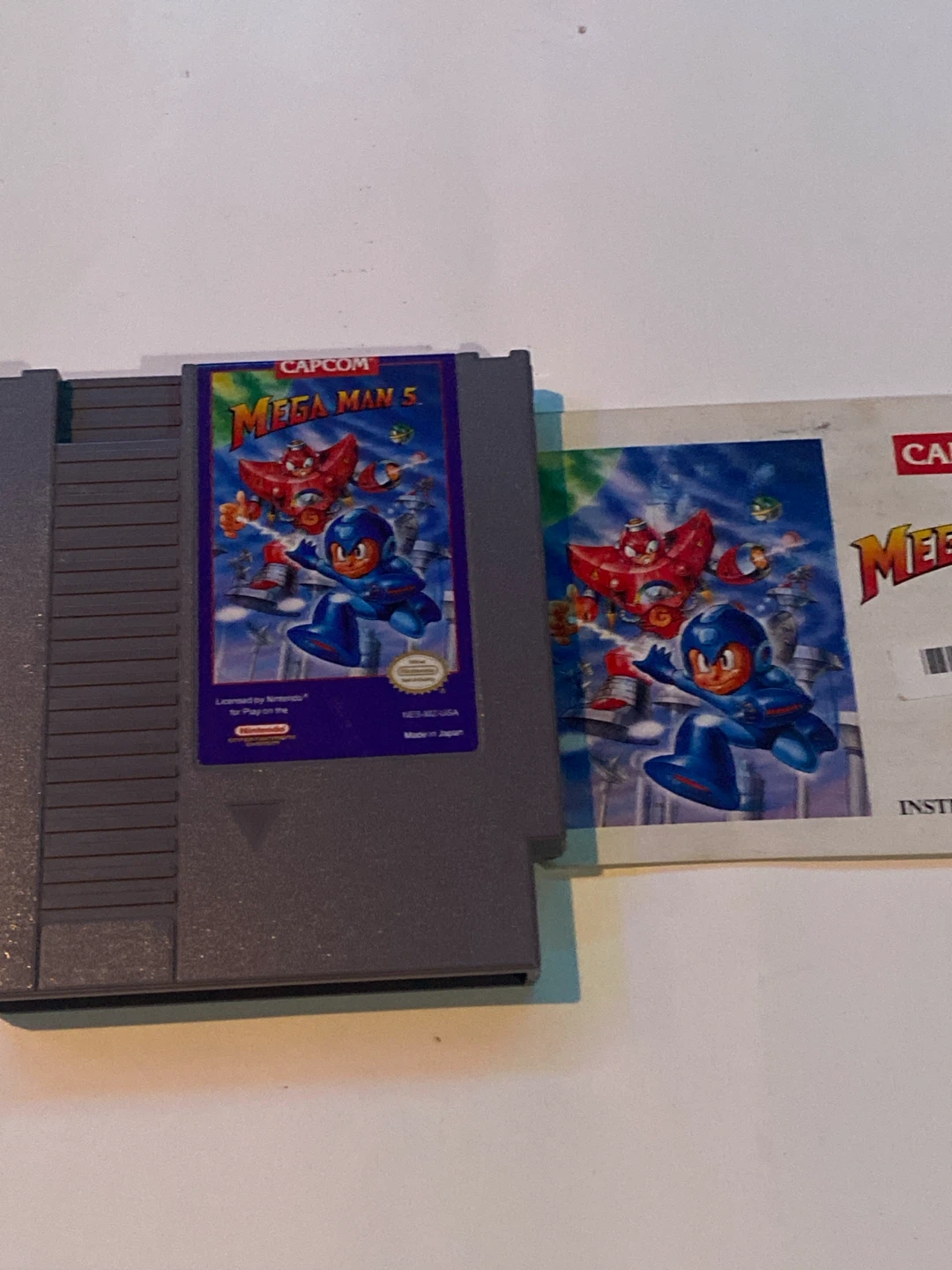 Nes - Megaman 5/manual - authentic
