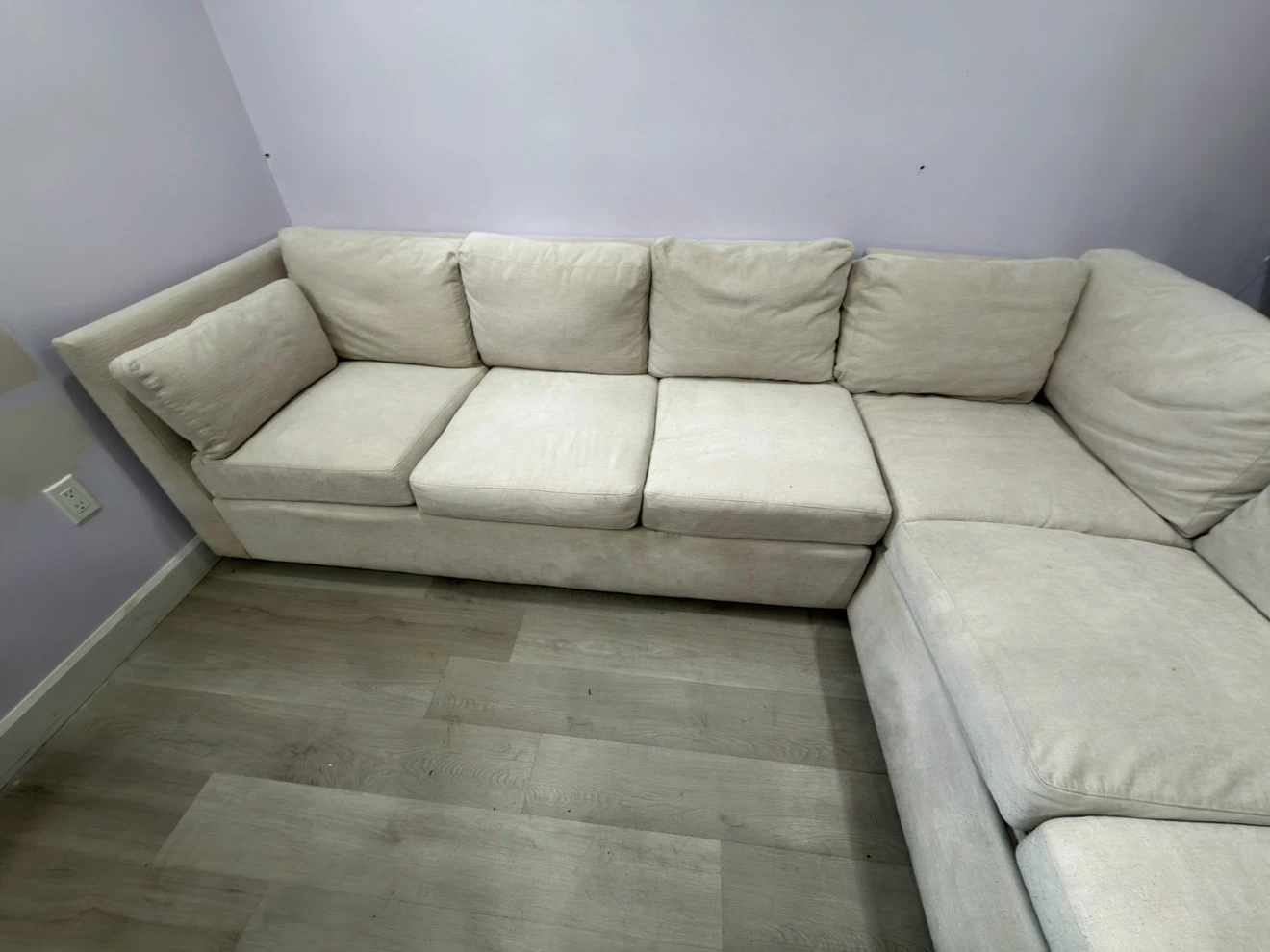 Large Off-White Sectional Sofa - photo 2