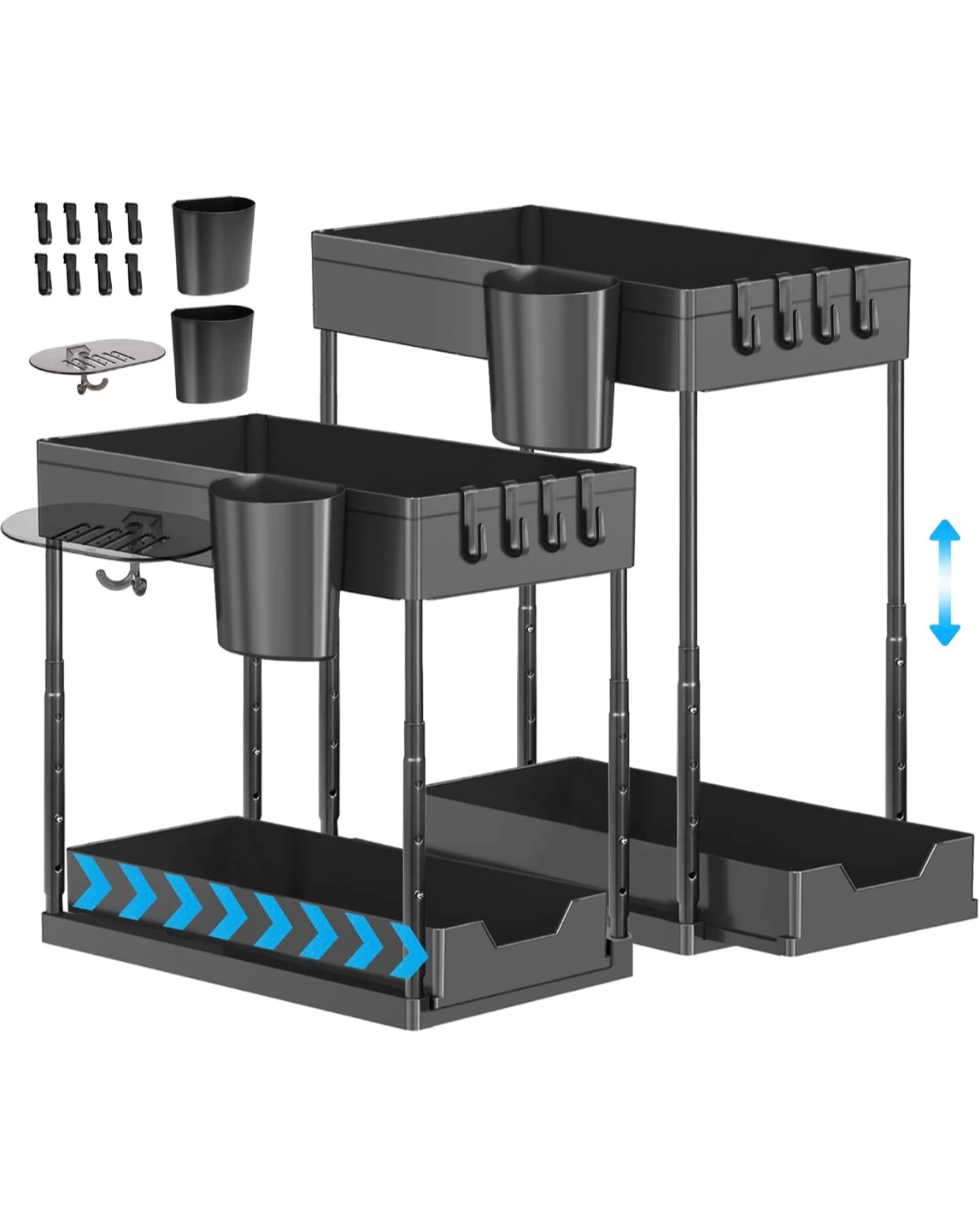Cabinet storage-Under the sink storage-2 sets