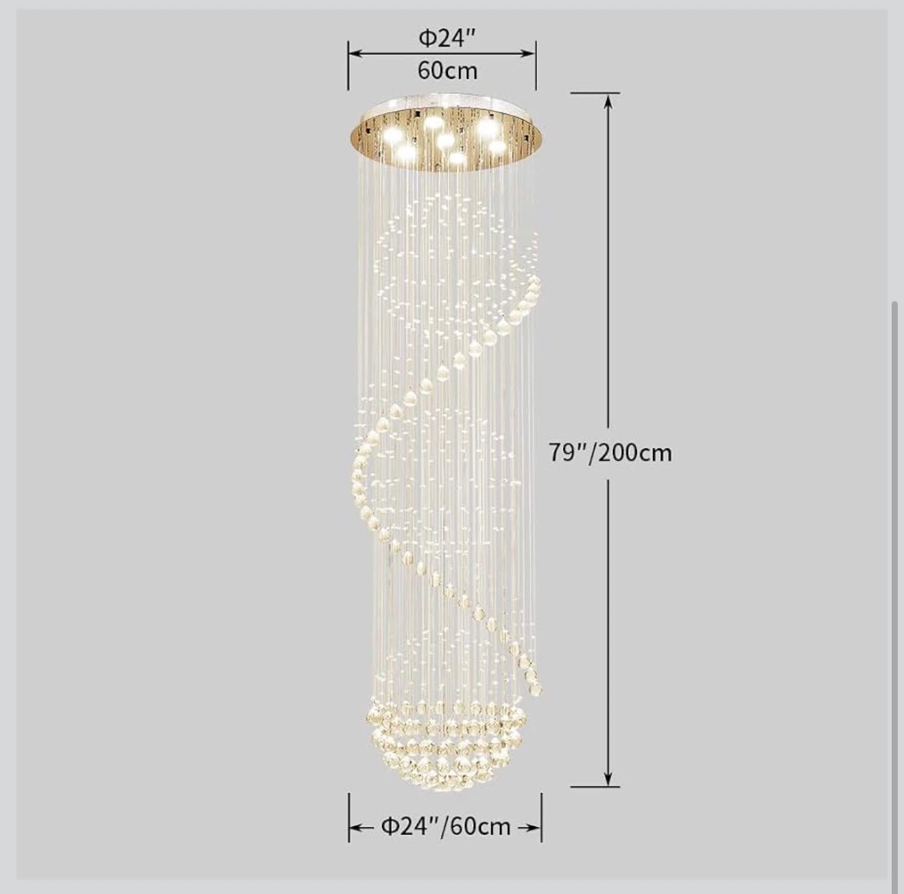 AGV LIGHTING CH009 K9 Crystal Chandelier - photo 4