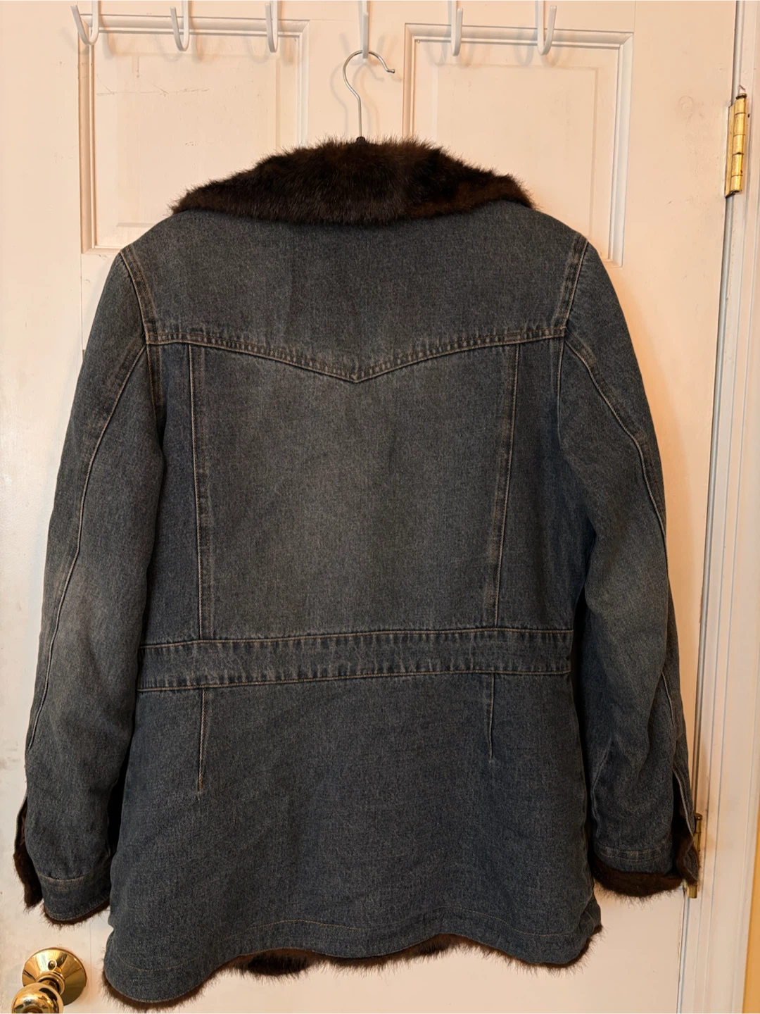Marvin Richards Denim & Faux Fur Penny Lane Jacket, Size M - photo 3