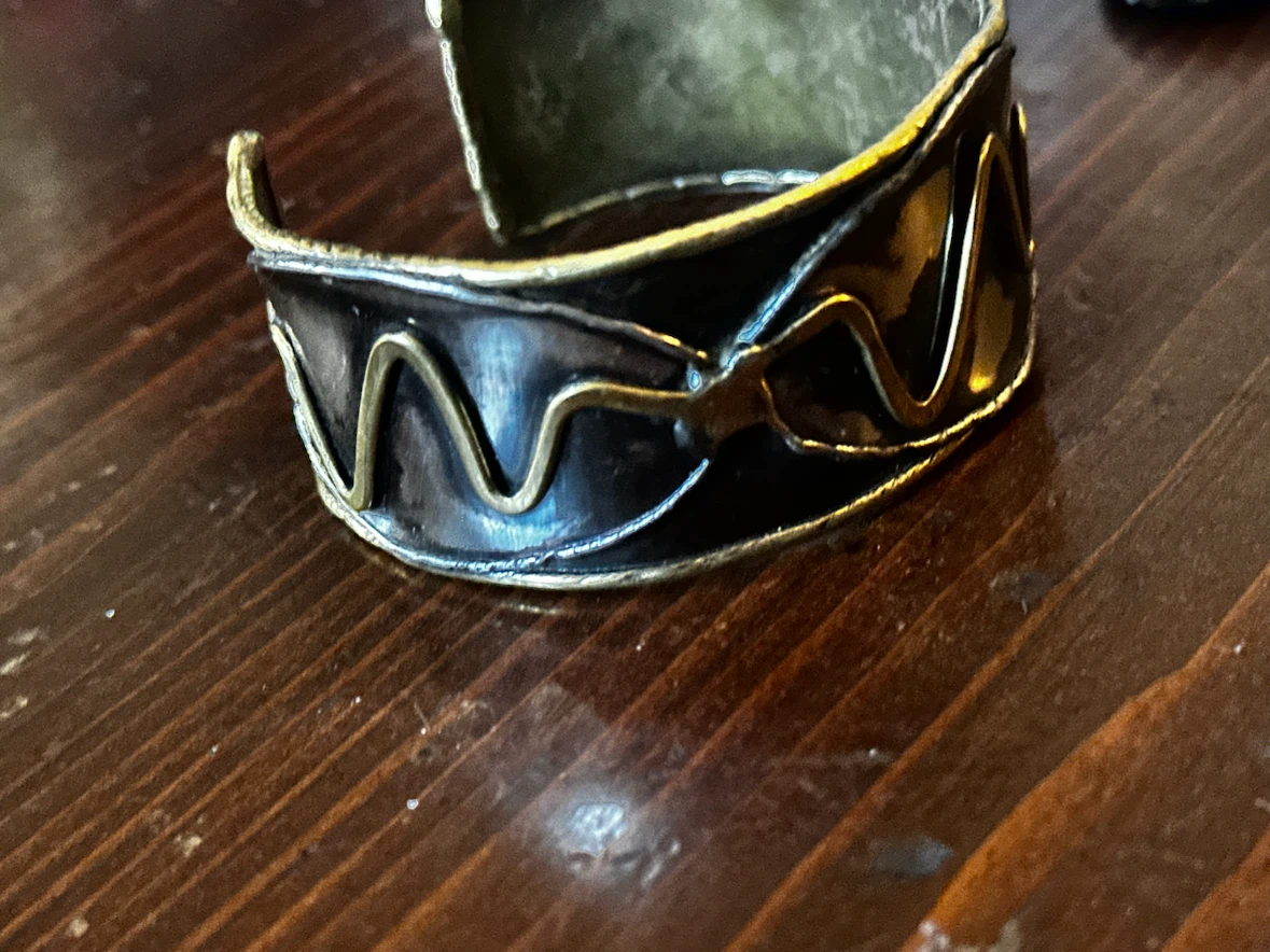 Vintage Authentic African Metal Cuff