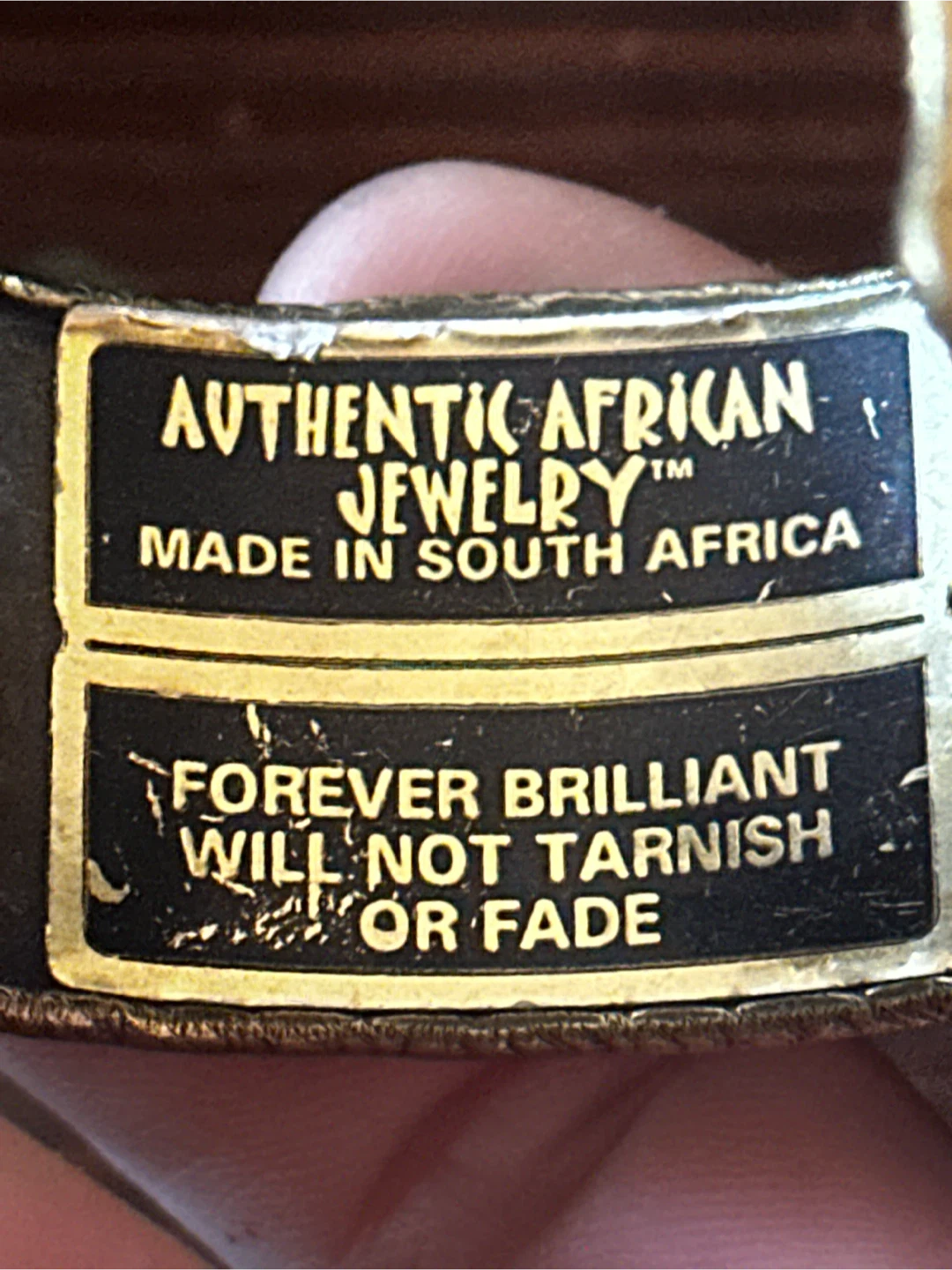 Vintage Authentic African Metal Cuff - photo 4