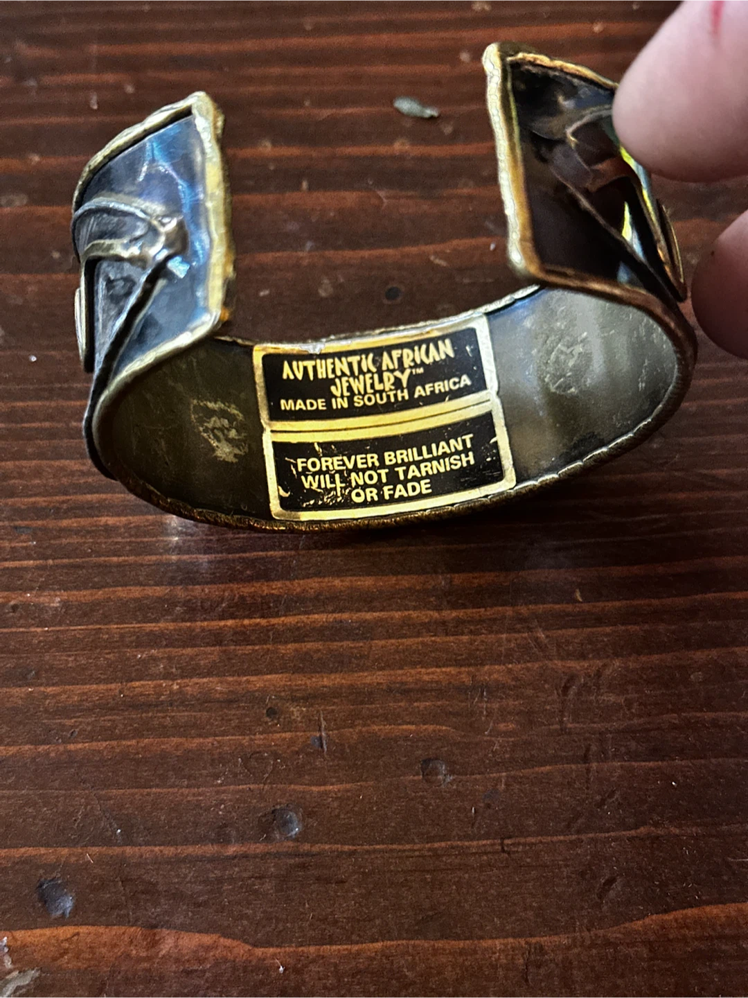 Vintage Authentic African Metal Cuff - photo 5