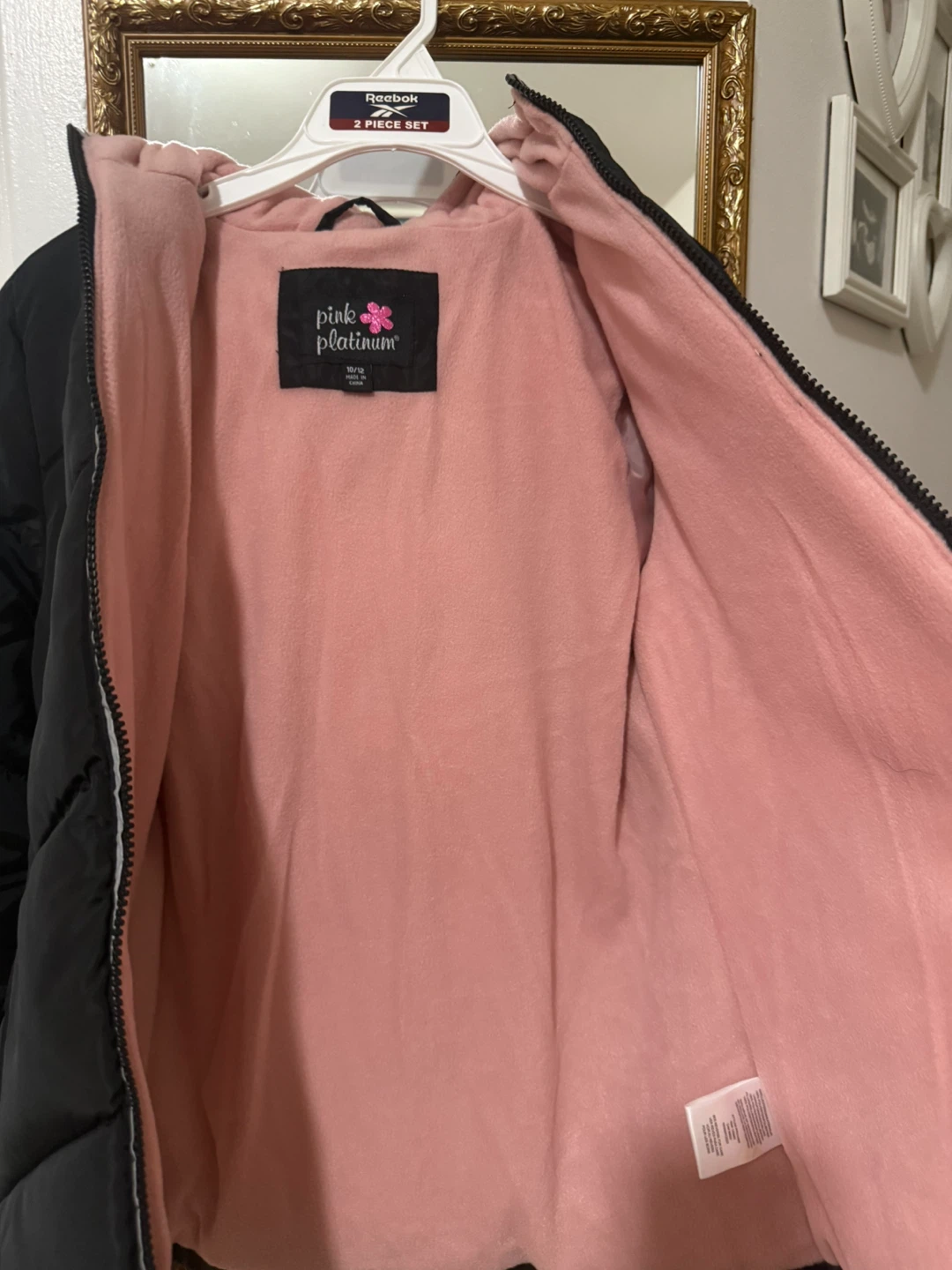 Pink Platinum Girls Black Winter Jacket - photo 2