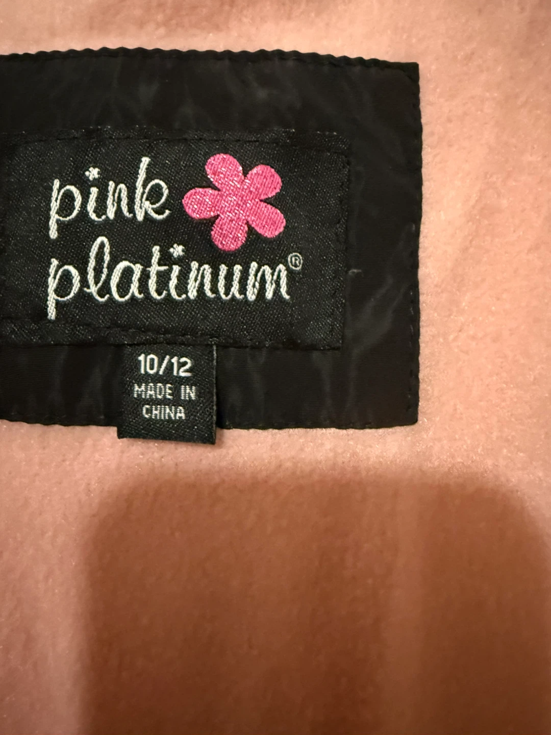 Pink Platinum Girls Black Winter Jacket - photo 3