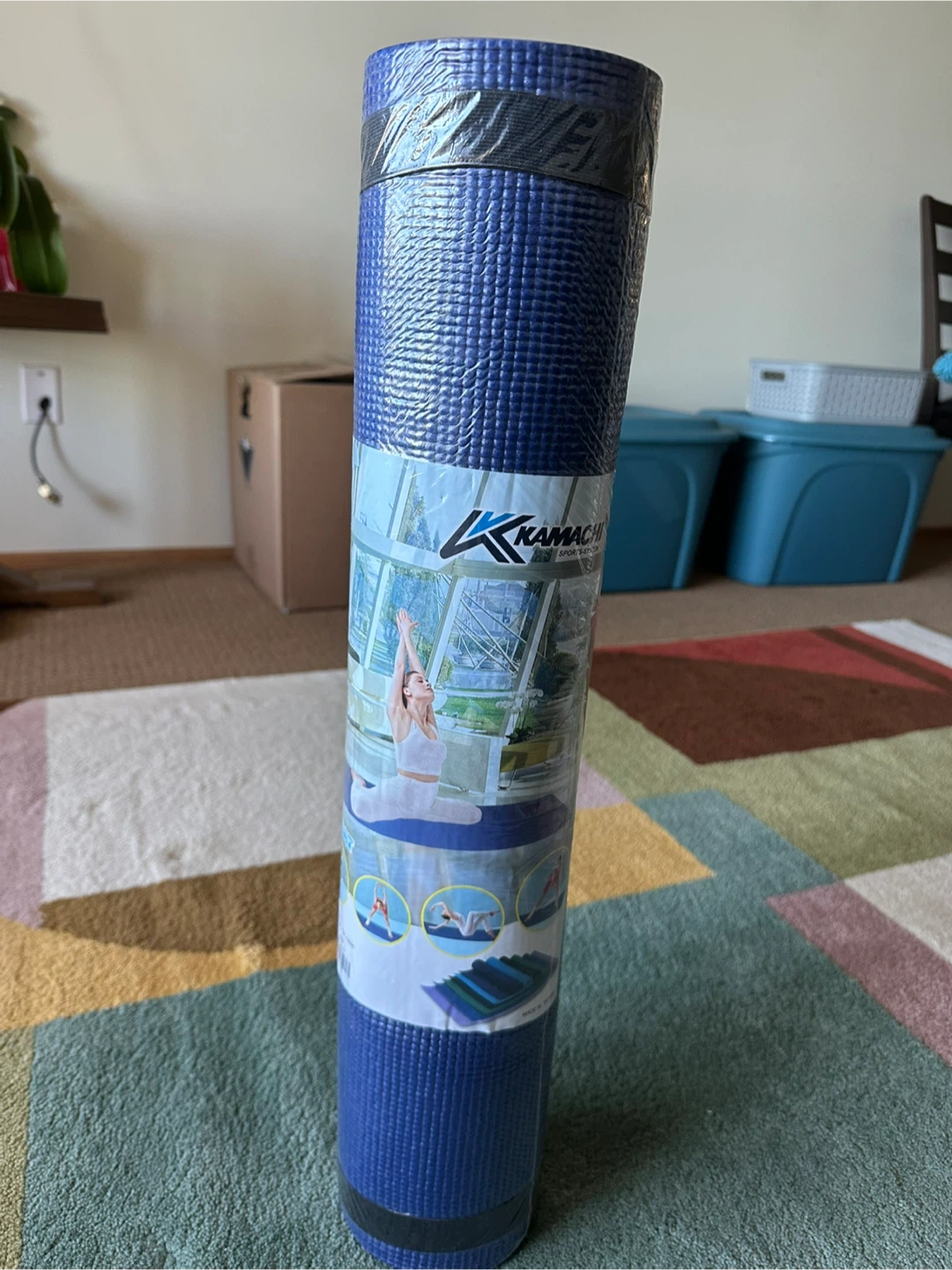 KAMACHI Blue Yoga Mat – Brand New – $15 - photo 2