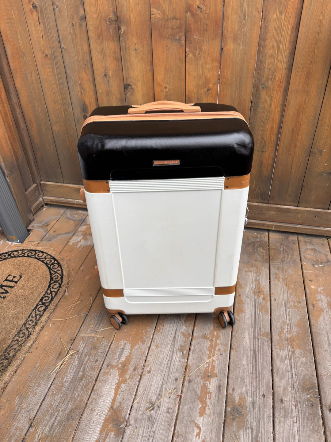Large Check in Lucky Brand Rolling Luggage