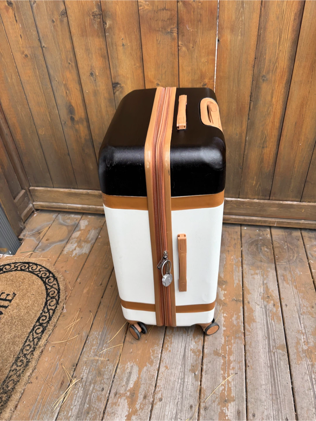 Large Check in Lucky Brand Rolling Luggage - photo 3