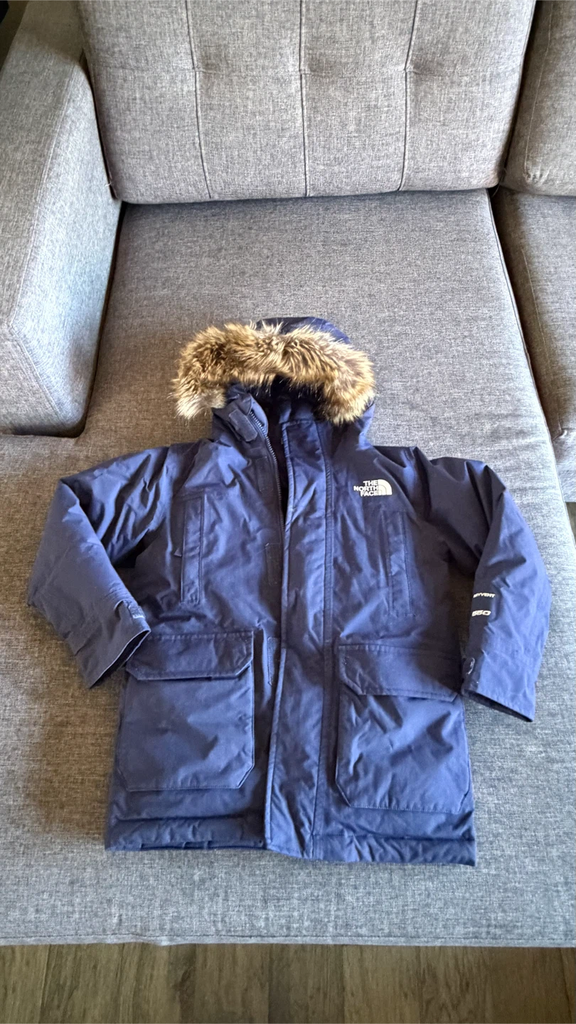 The North Face Boys Winter Parka Navy