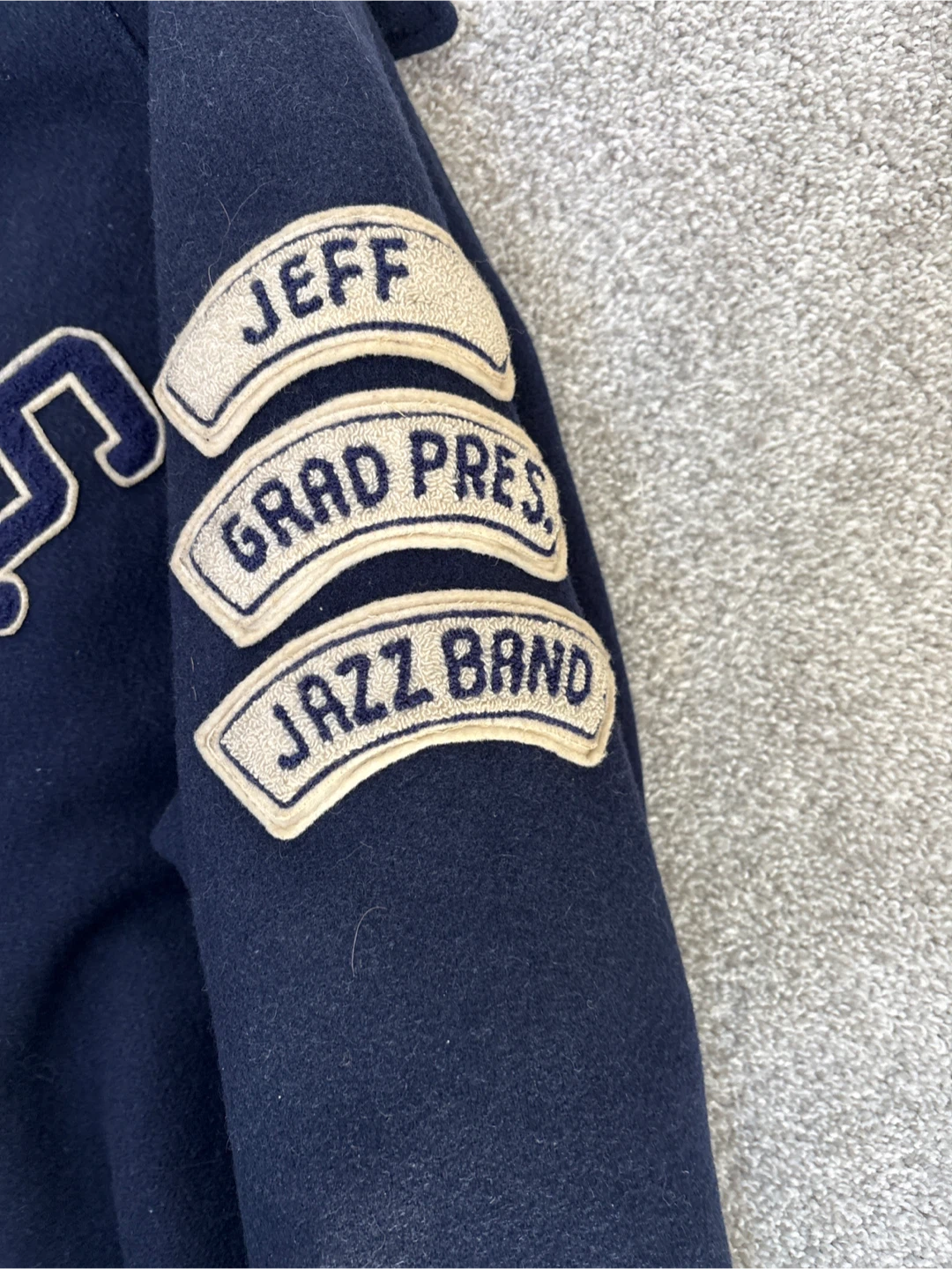 Vintage First Line Varsity Letterman Jacket - photo 4