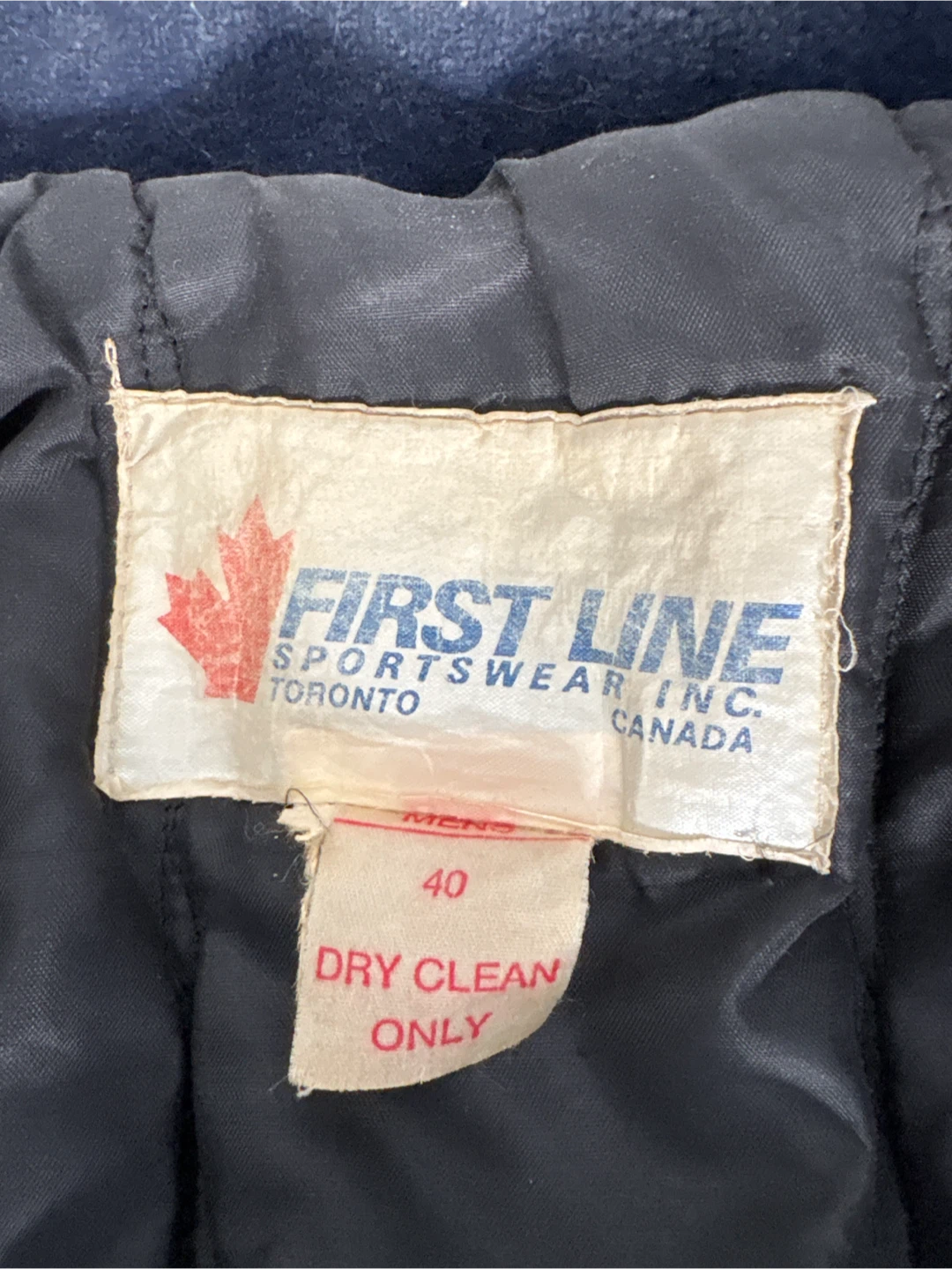 Vintage First Line Varsity Letterman Jacket - photo 5