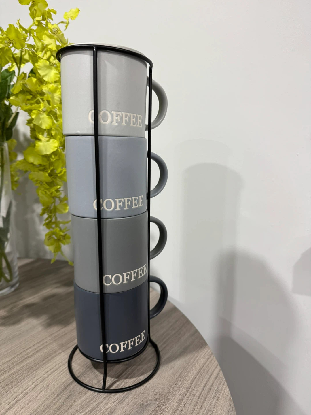 Stackable Coffee Mug Set with Stand - photo 3