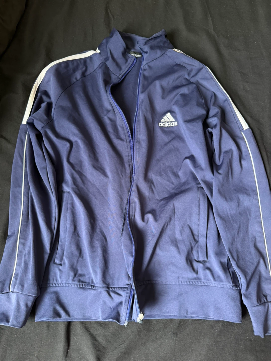 Adidas Navy Blue Track Jacket