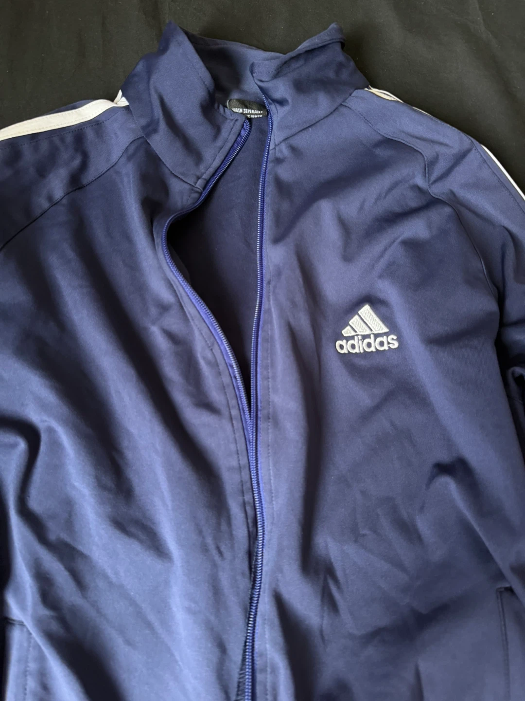 Adidas Navy Blue Track Jacket - photo 2