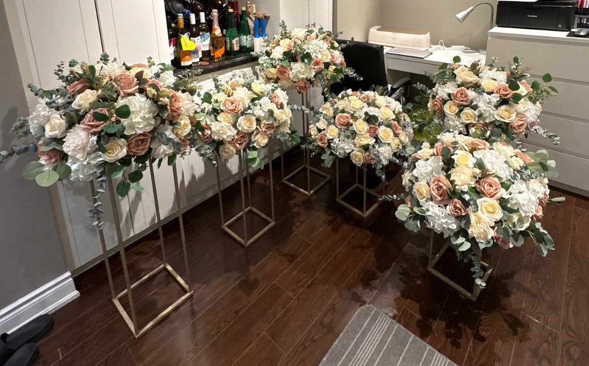 faux flowers wedding decor - photo 5